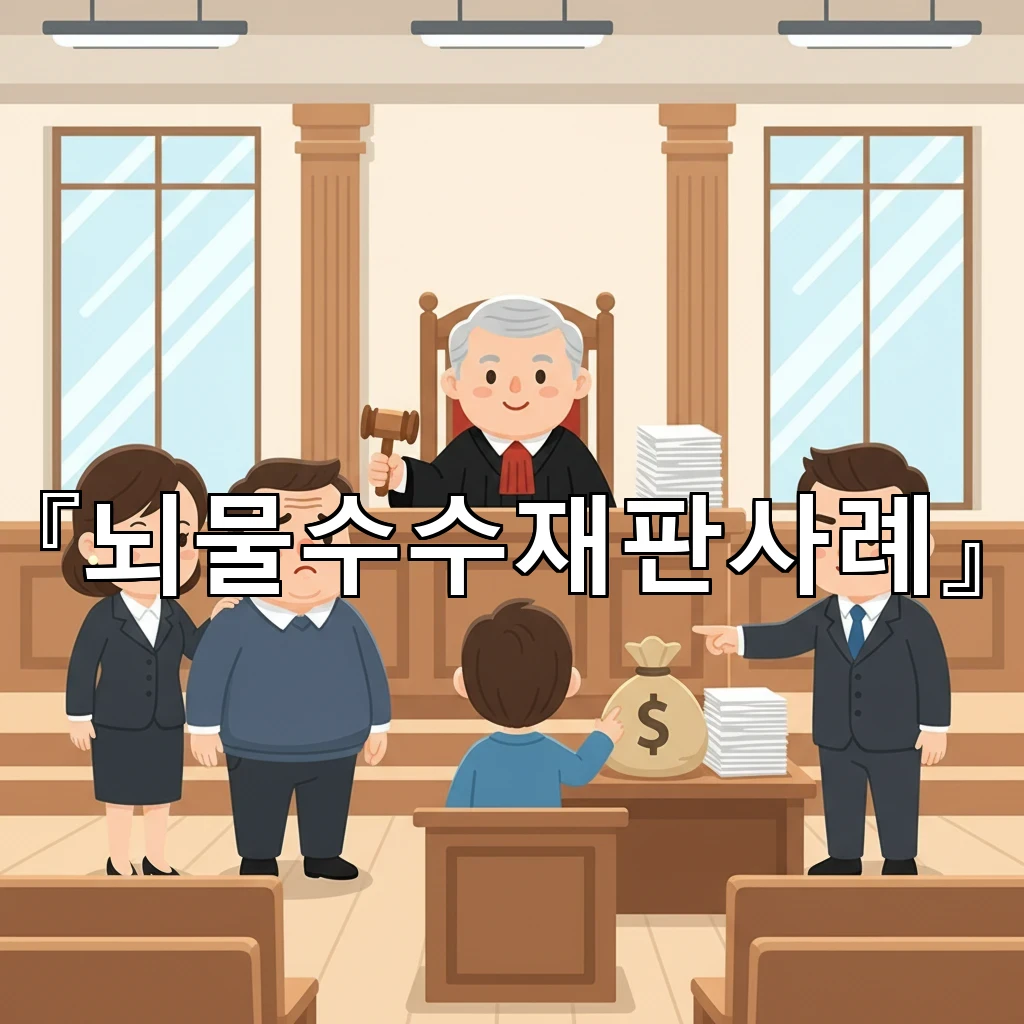 뇌물수수재판사례로 보는 처벌 수위 갈림길과 판단 기준 정리