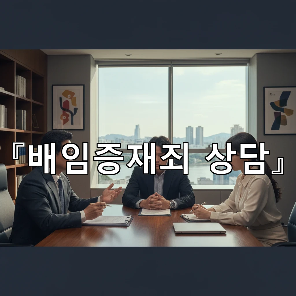 배임증재죄상담 혐의 단계에서 진술 전에 점검할 핵심 쟁점 정리