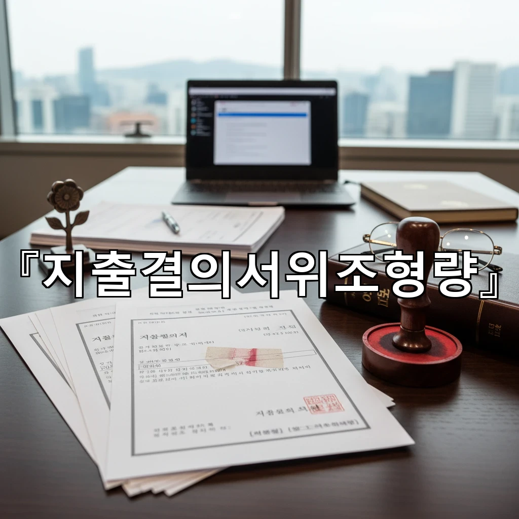 지출결의서위조형량 사건에서 사실관계가 먼저인 이유와 대응 순서