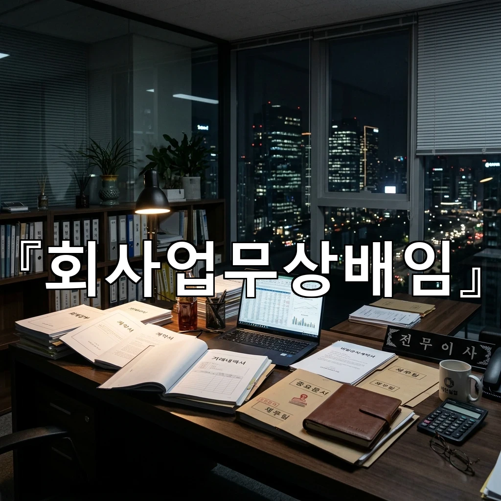 회사업무상배임 조직의 신뢰를 흔드는 순간을 다시 살피기