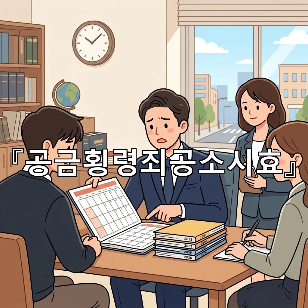 공금횡령죄공소시효를 둘러싼 사건 진행 흐름과 핵심 쟁점
