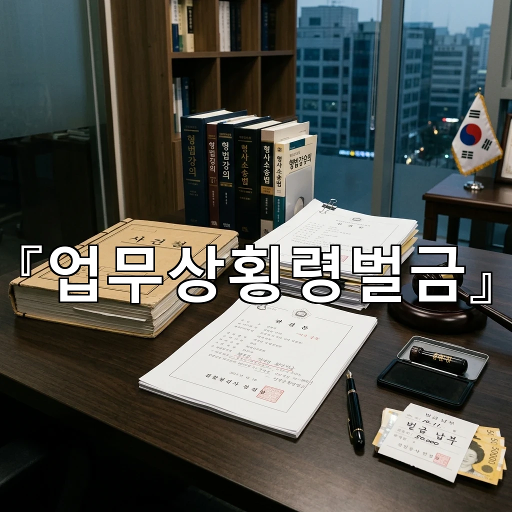 업무상횡령벌금 초기에 확인할 핵심 흐름과 판단 기준 정리