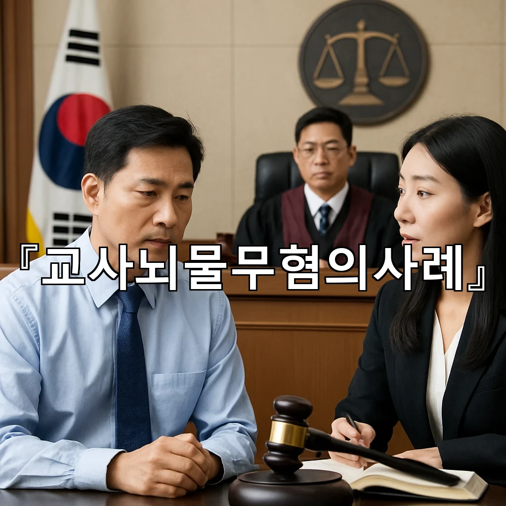 교사뇌물무혐의사례 교단의 시선이 바뀌는 순간을 살피는 기록