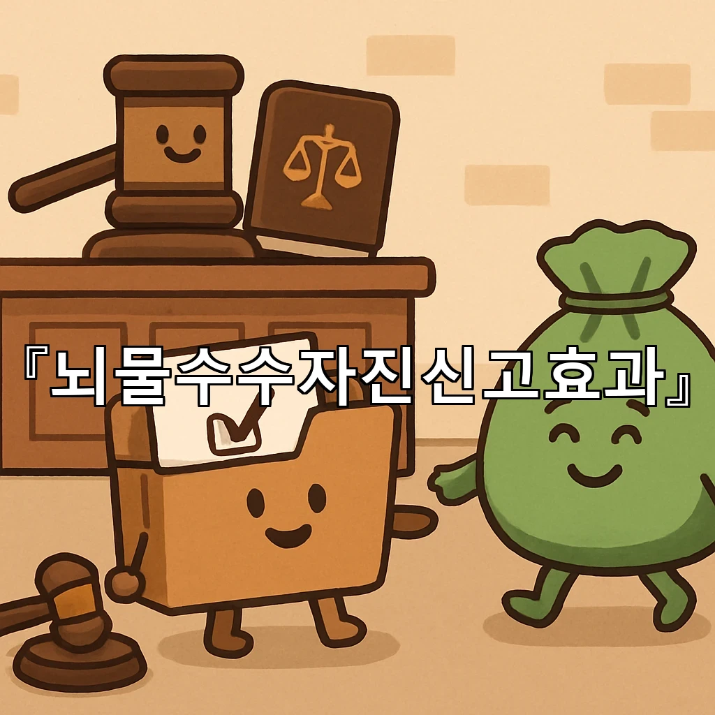 뇌물수수자진신고효과