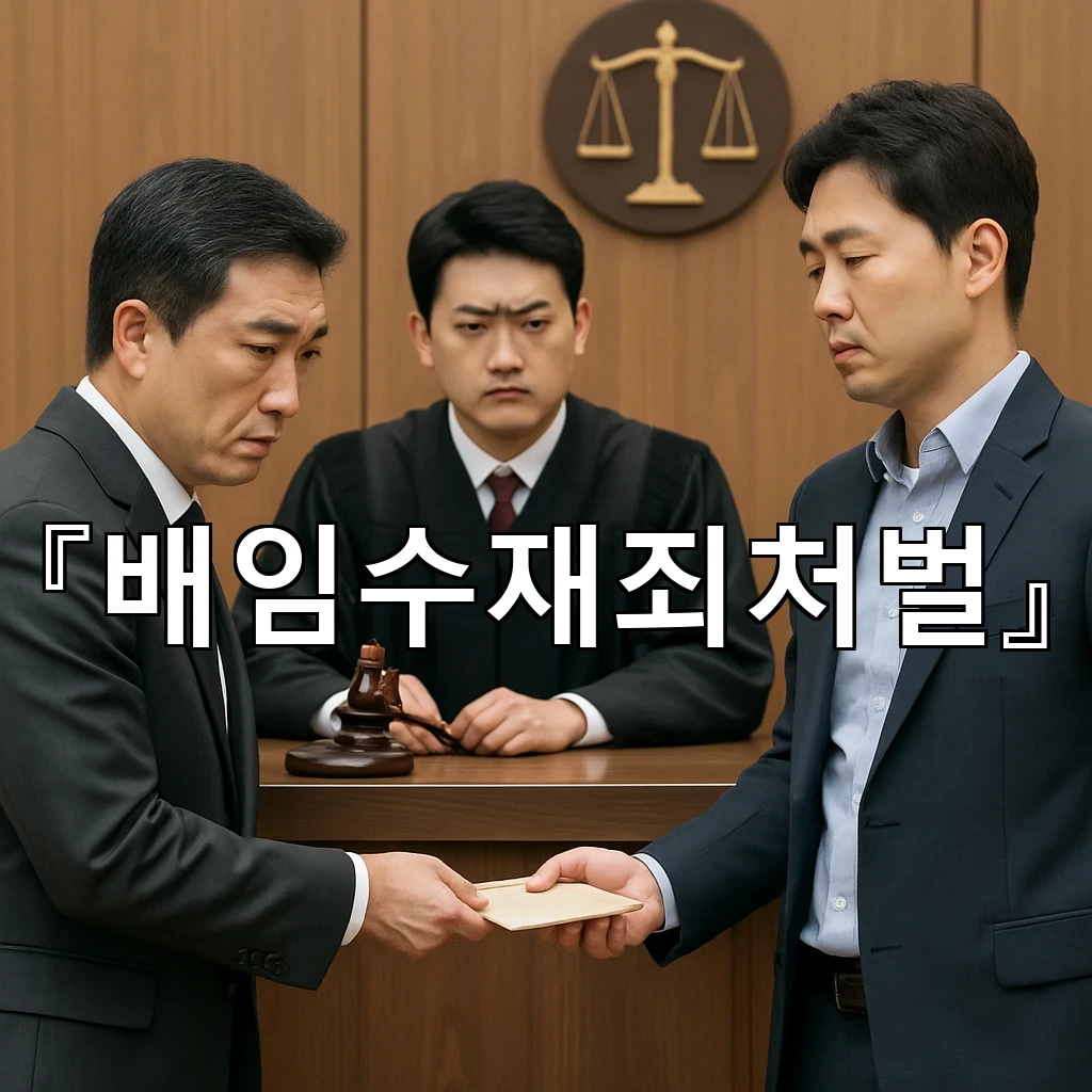 배임수재죄처벌 쟁점이 갈리는 순간을 읽는 기본 관점 정리