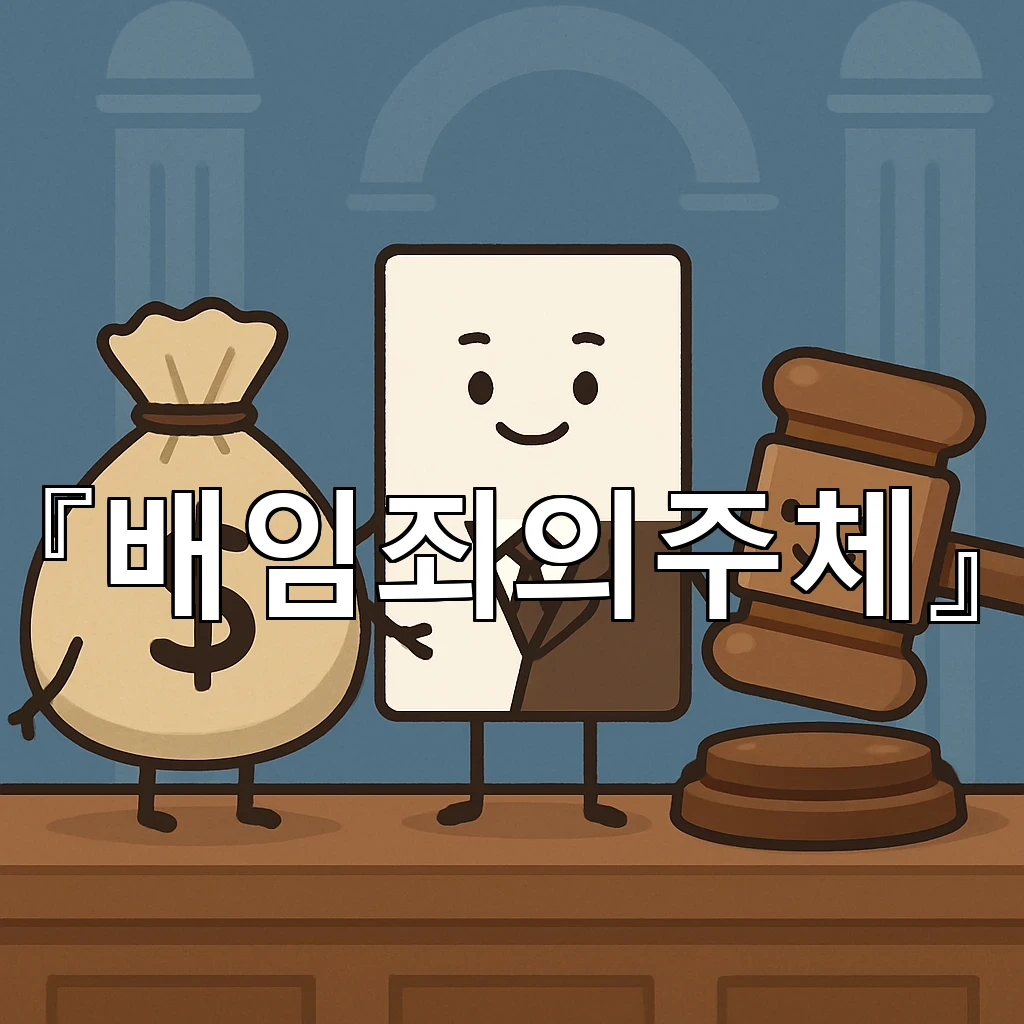 배임죄의주체 범위를 먼저 짚어보는 판단 기준과 책임의 흐름