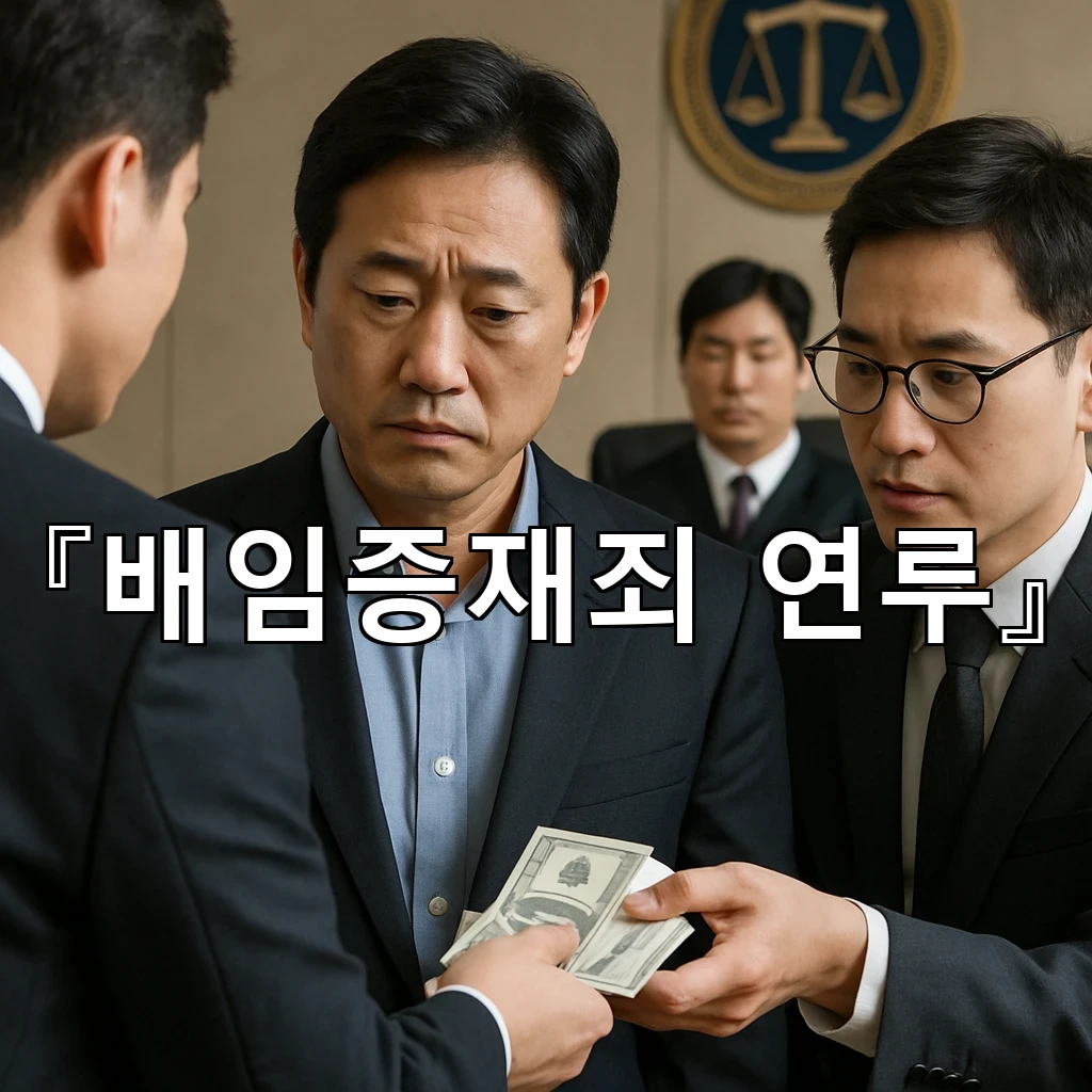 배임증재죄연루 사실이 불거진 뒤 먼저 챙겨야 할 대응 순서