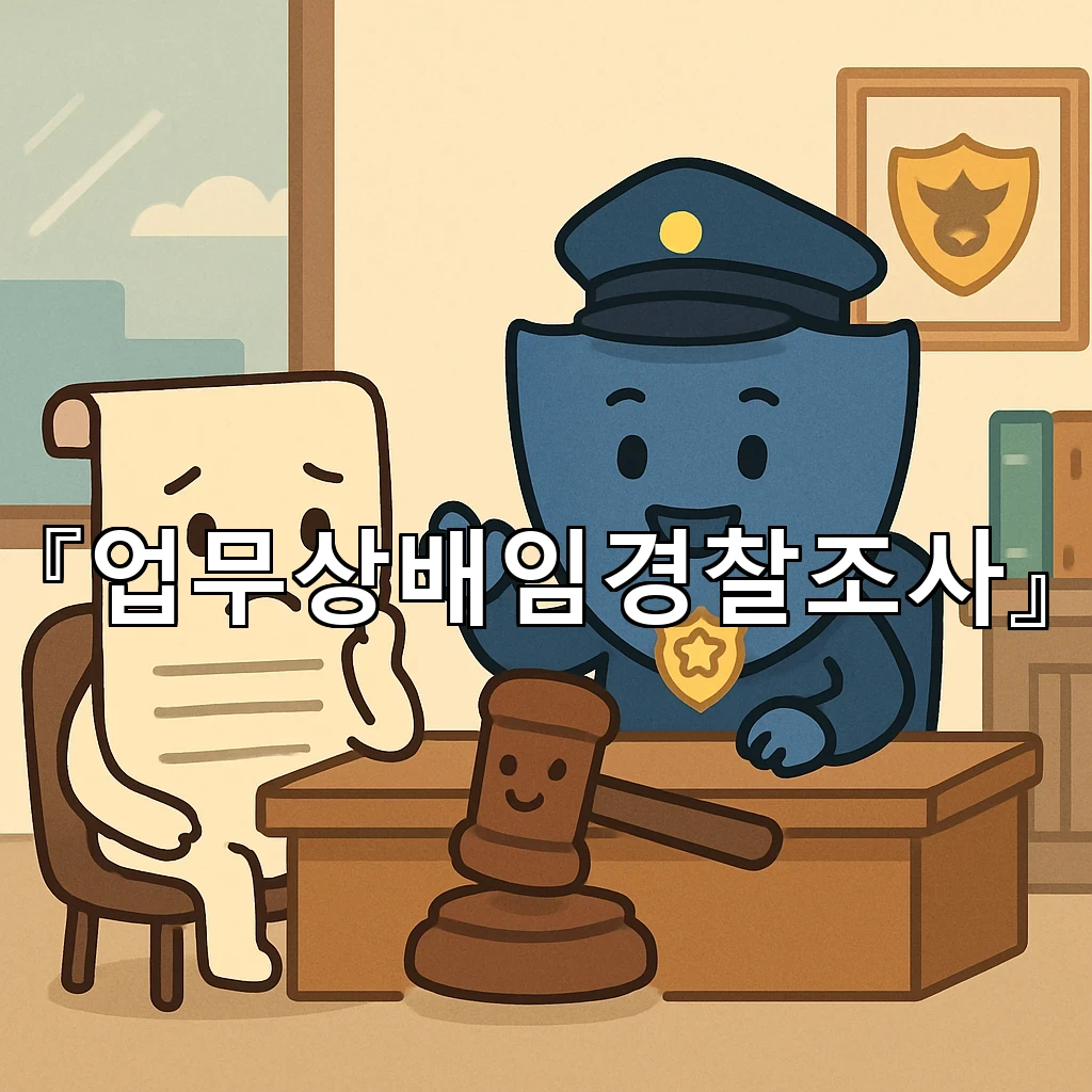 업무상배임경찰조사 초기 진술에서 놓치기 쉬운 핵심 정리