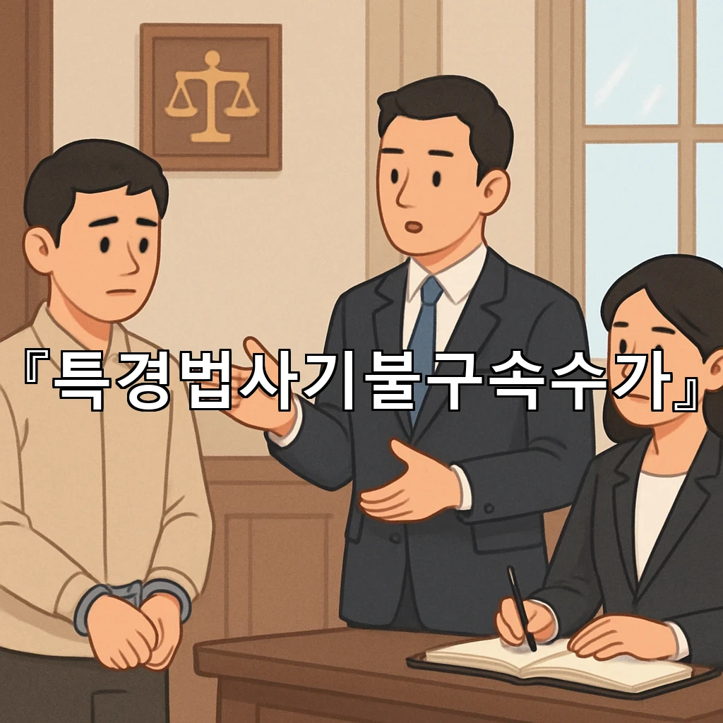 특경법사기불구속수가 수사 초기에 확인해야 할 핵심 흐름 정리