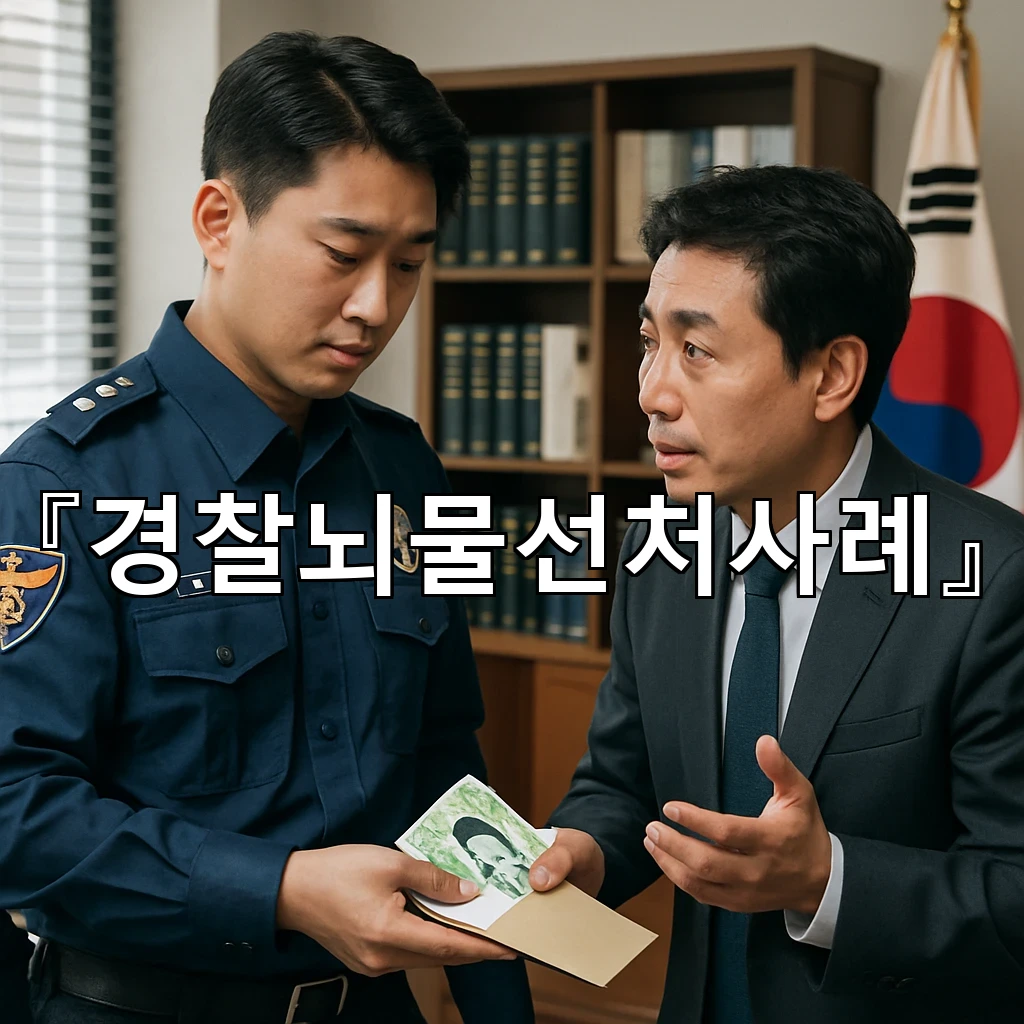 경찰뇌물선처사례 첫 대응이 결과를 바꾸는 순간을 짚어보는 흐름