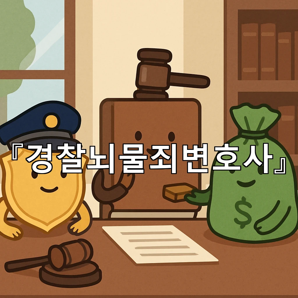 경찰뇌물죄변호사 사건 흐름을 세밀하게 읽는 대응의 시작점