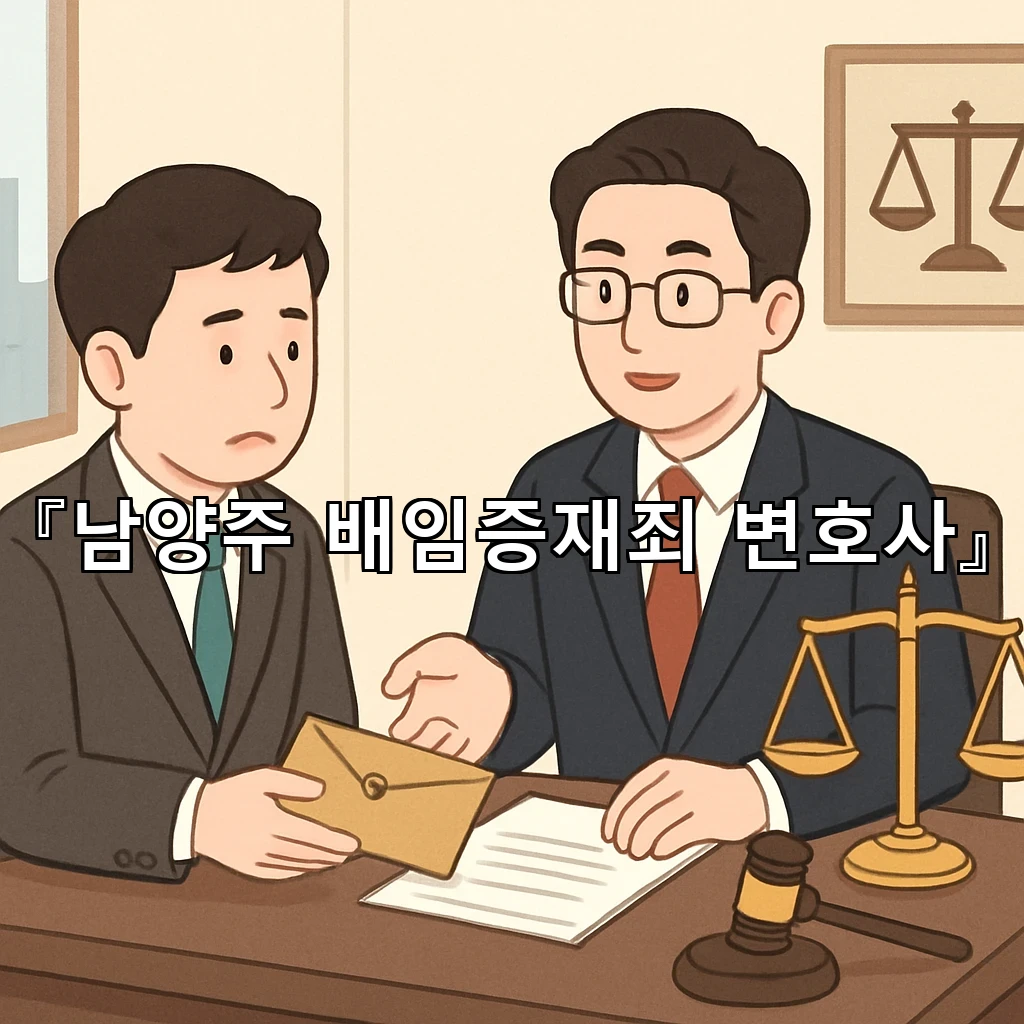 남양주배임증재죄변호사 조사가 시작될 때 확인할 핵심 쟁점 정리