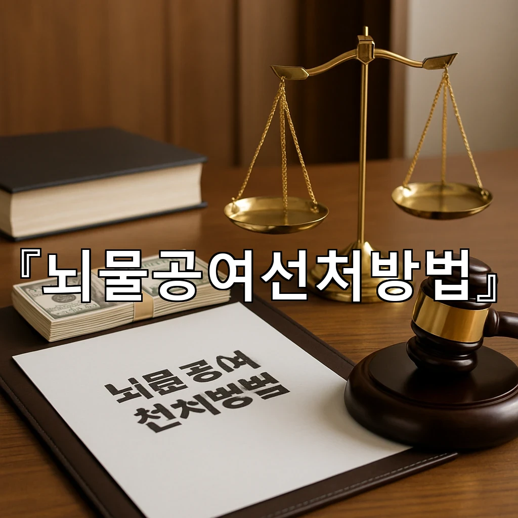 뇌물공여선처방법 사실관계와 경위를 나누어 보는 첫 대응의 흐름