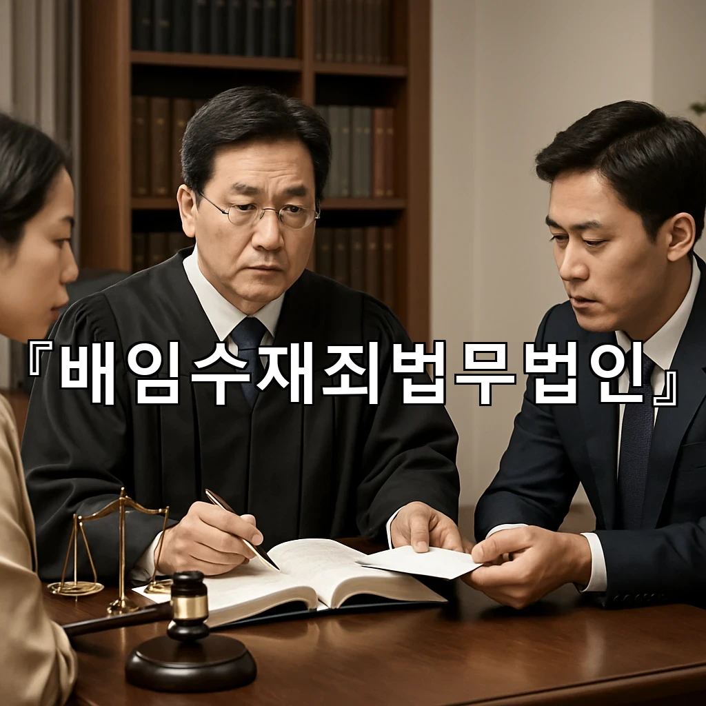 배임수재죄법무법인 사건의 흐름을 처음부터 차분히 살피는 안내