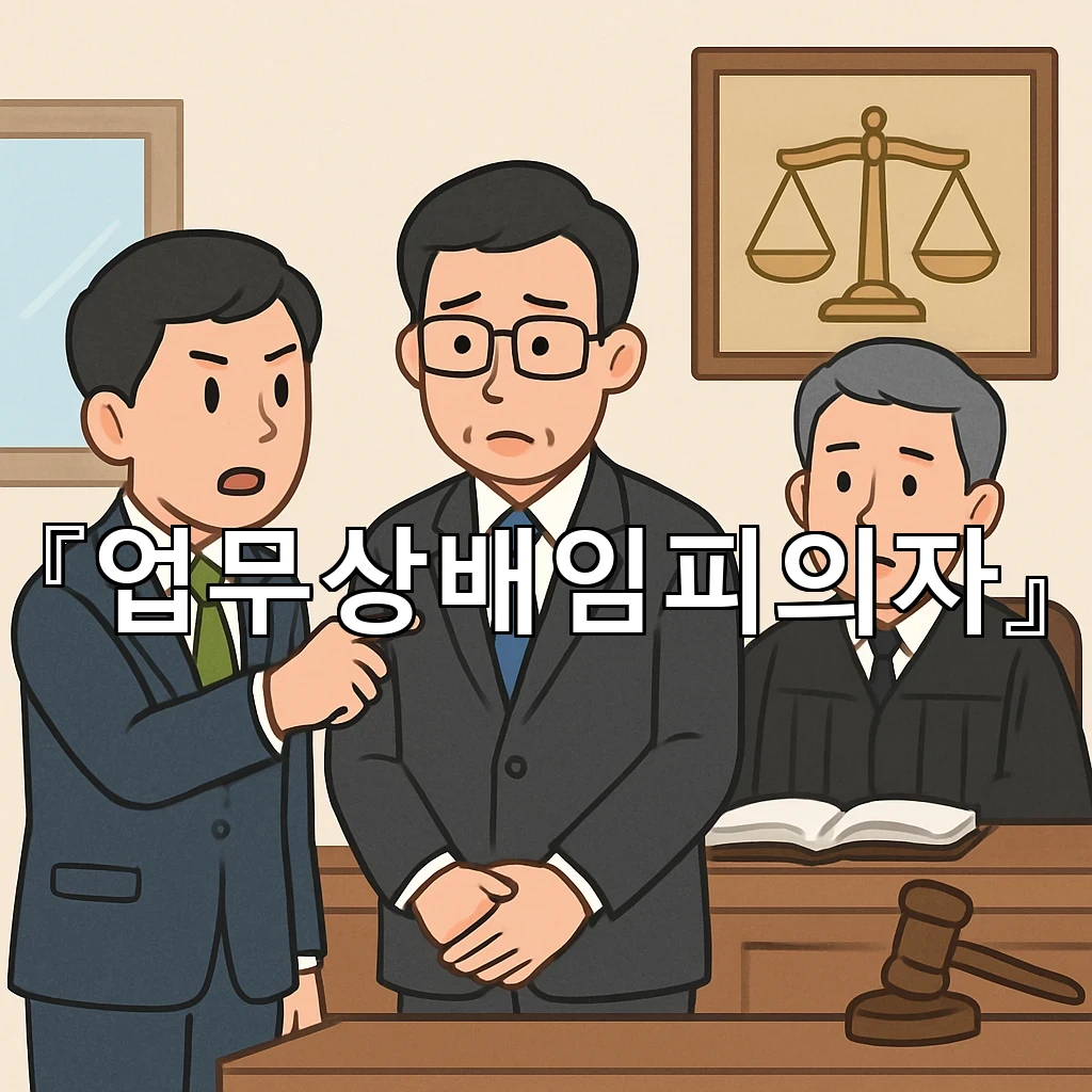 업무상배임피의자 진술 앞에서 흐트러지지 않는 시선과 정리법