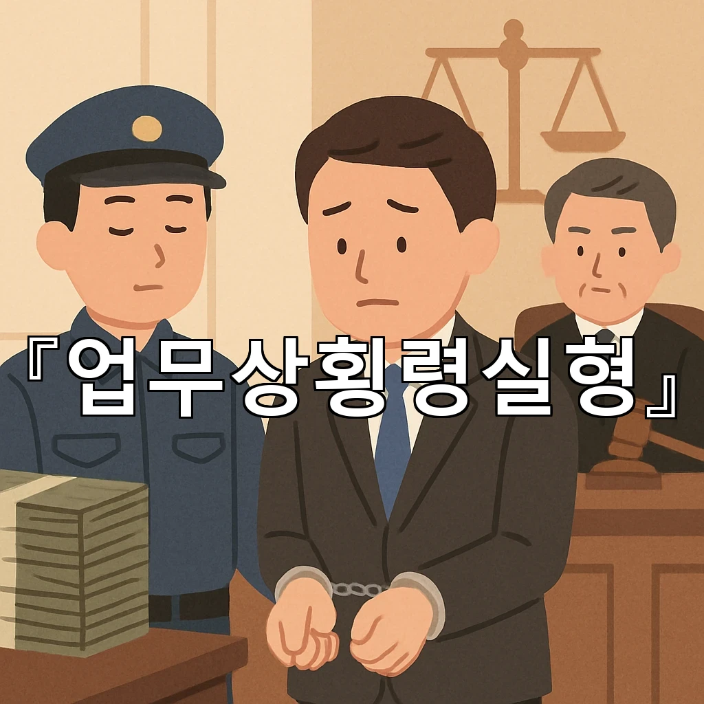 업무상횡령실형 선고가 논의되는 순간부터 달라지는 판단의 무게