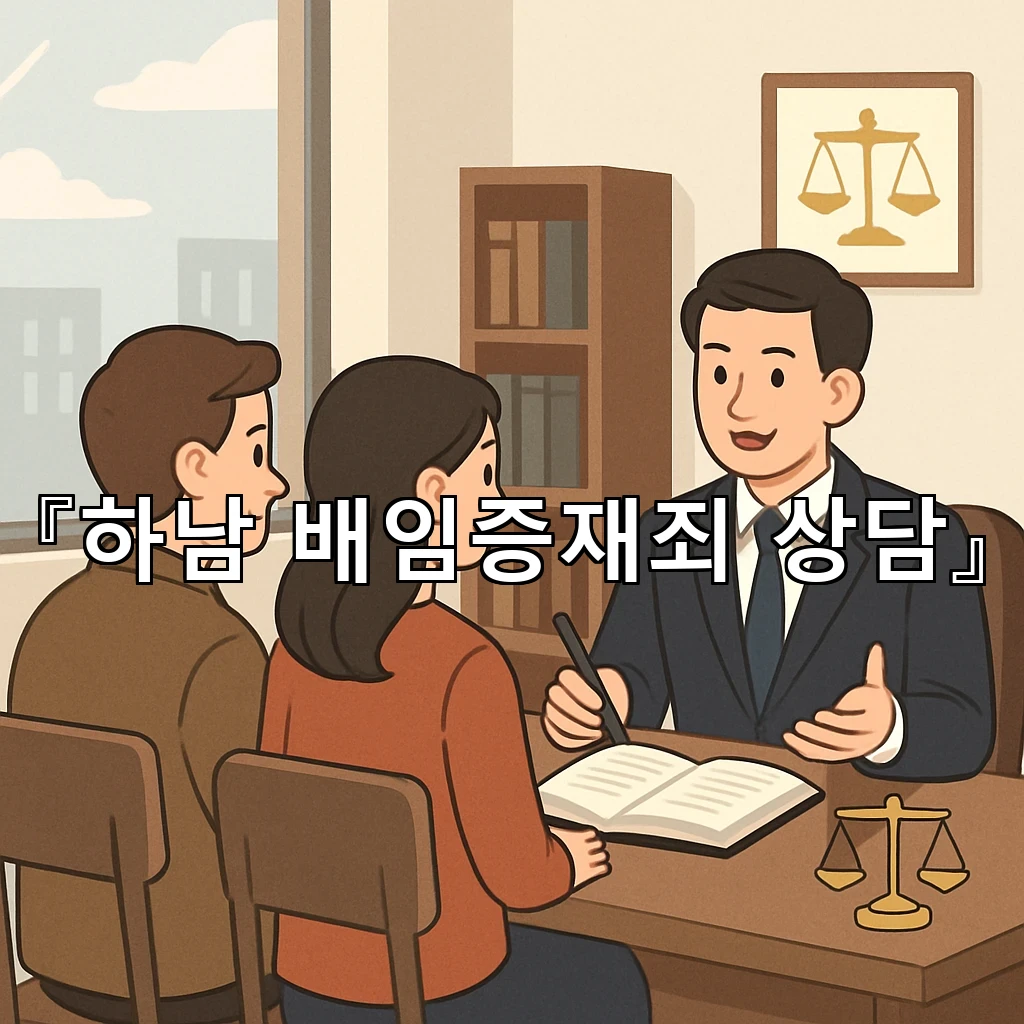 하남배임증재죄상담 초기 대응이 결과를 가르는 핵심이 되는 이유