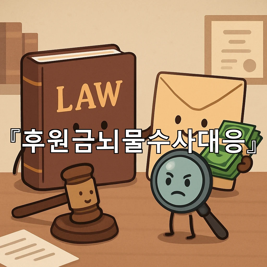 후원금뇌물수사대응 압수수색 이후 바로 살펴볼 핵심 절차
