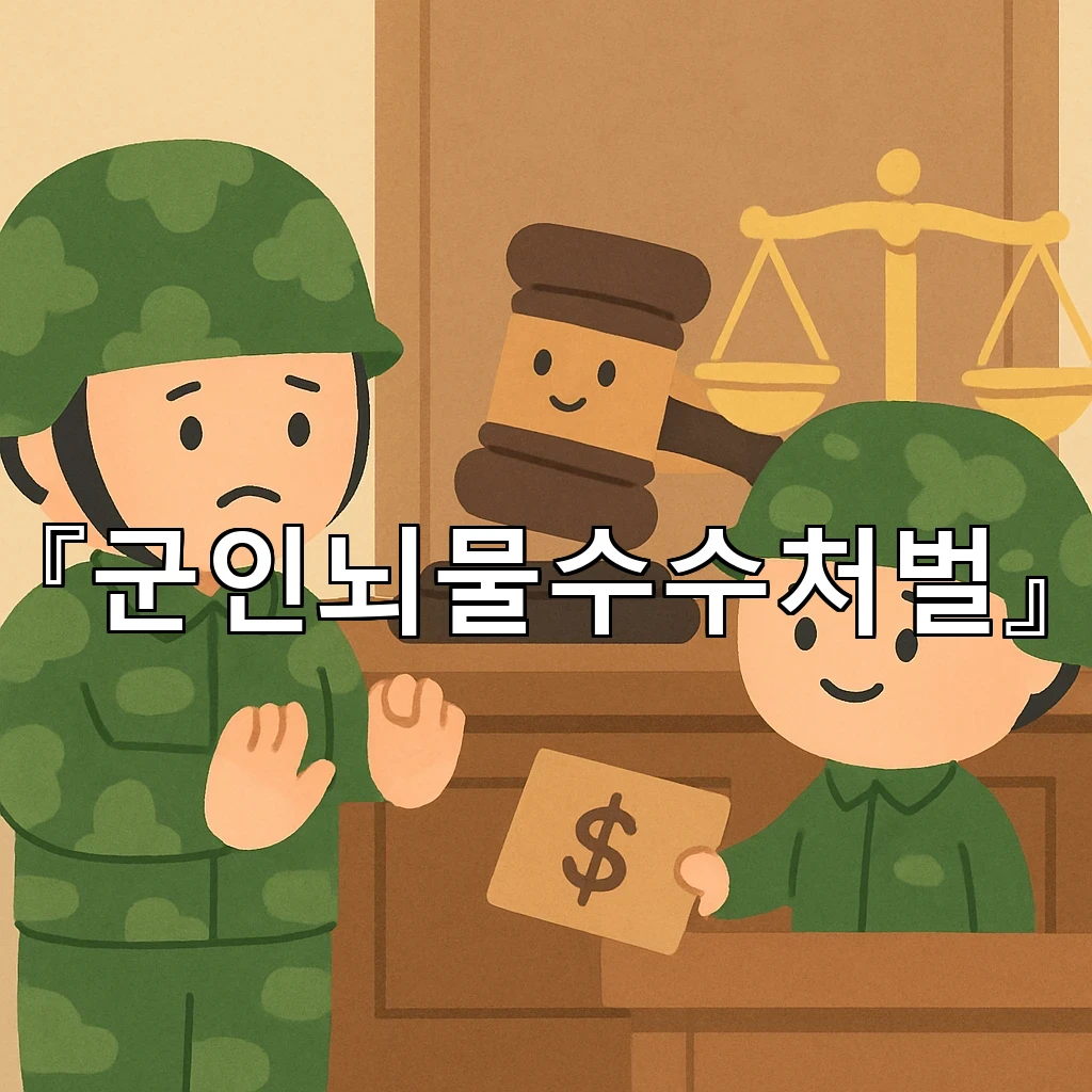 군인뇌물수수처벌 적용 시 유의할 쟁점과 절차를 한눈에 정리하기