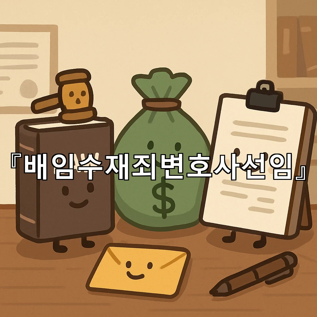 배임수재죄변호사선임 처음부터 흐름을 정리하는 실무의 핵심 기준