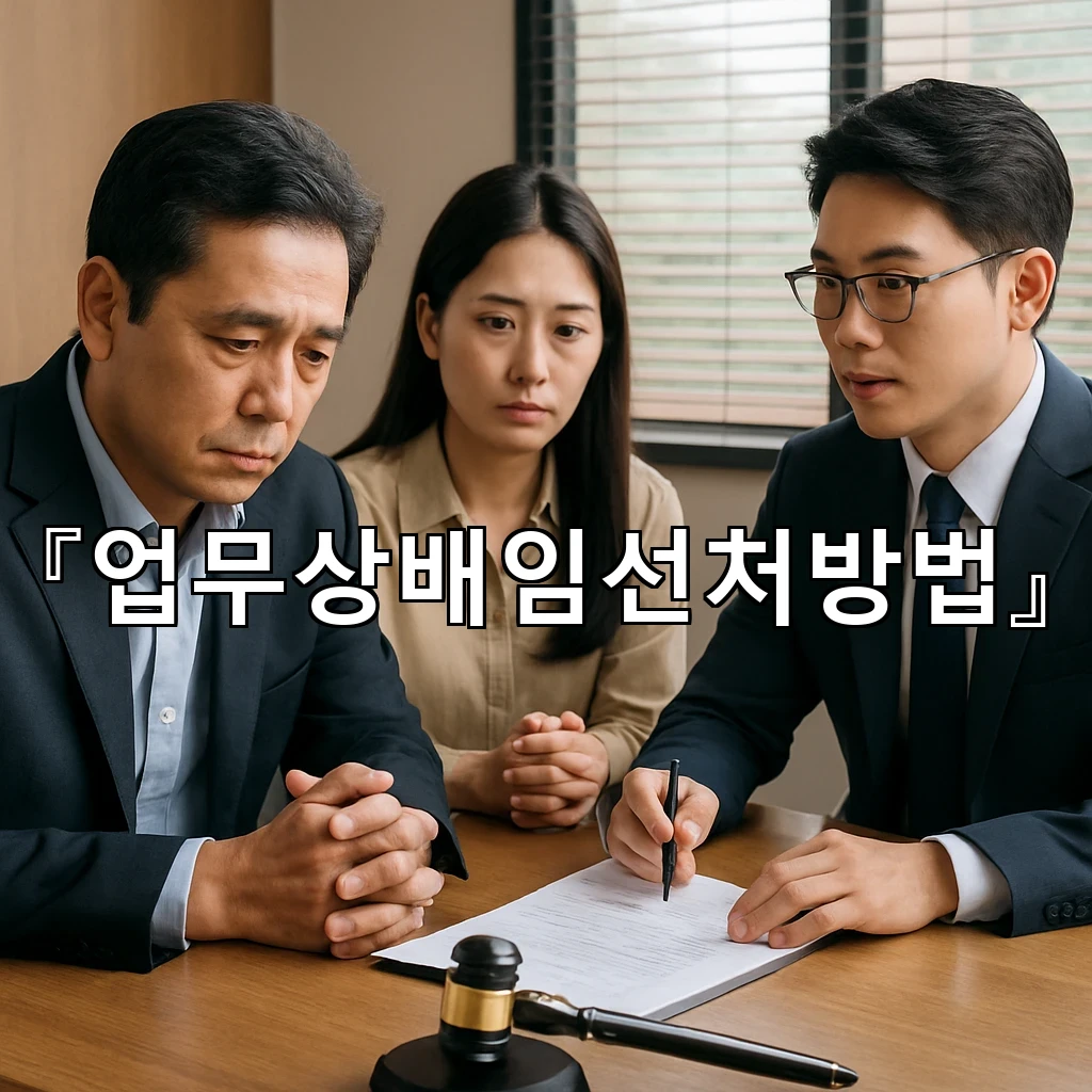 업무상배임선처방법을 둘러싼 쟁점을 차분히 풀어가는 대응의 실제