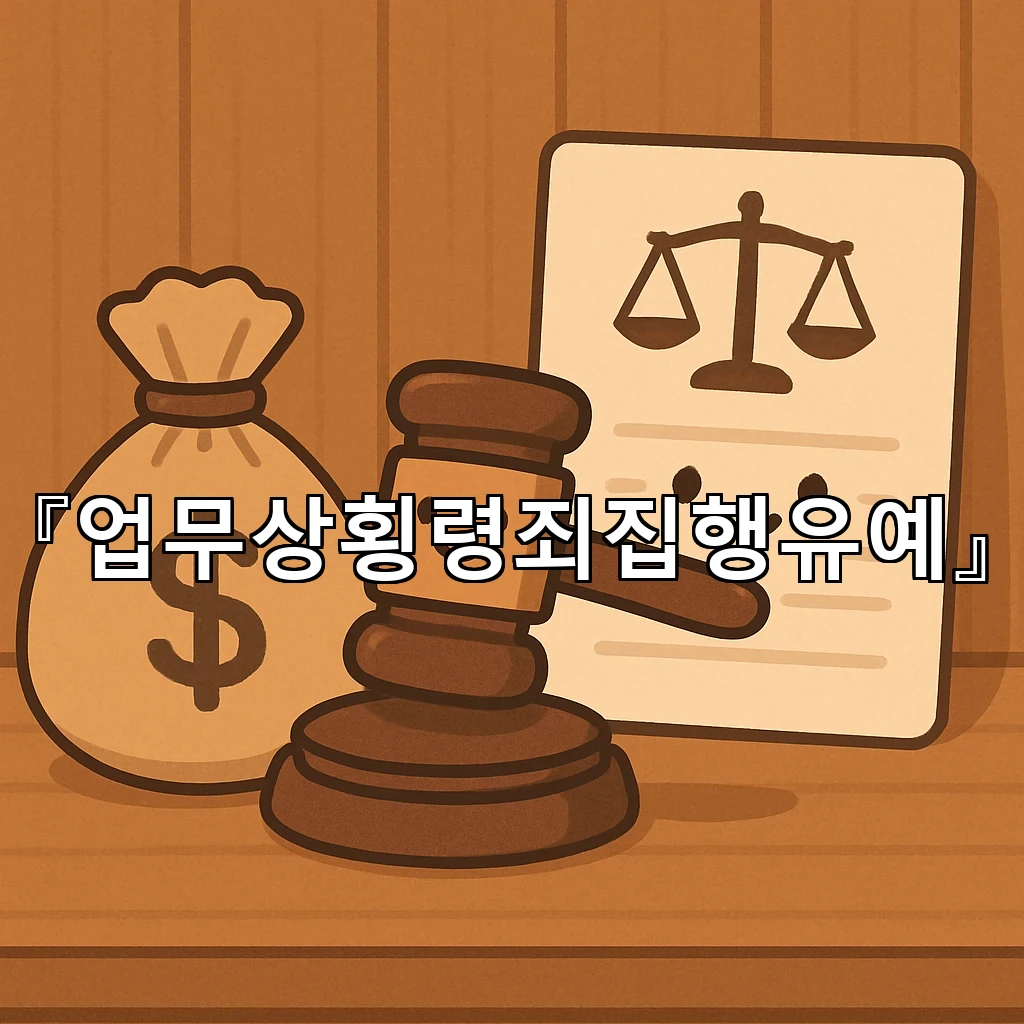 업무상횡령죄집행유예 판단에서 놓치면 안 될 기록의 의미