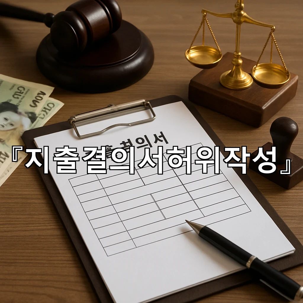 지출결의서허위작성 사안이 불러오는 책임의 무게와 판단 기준