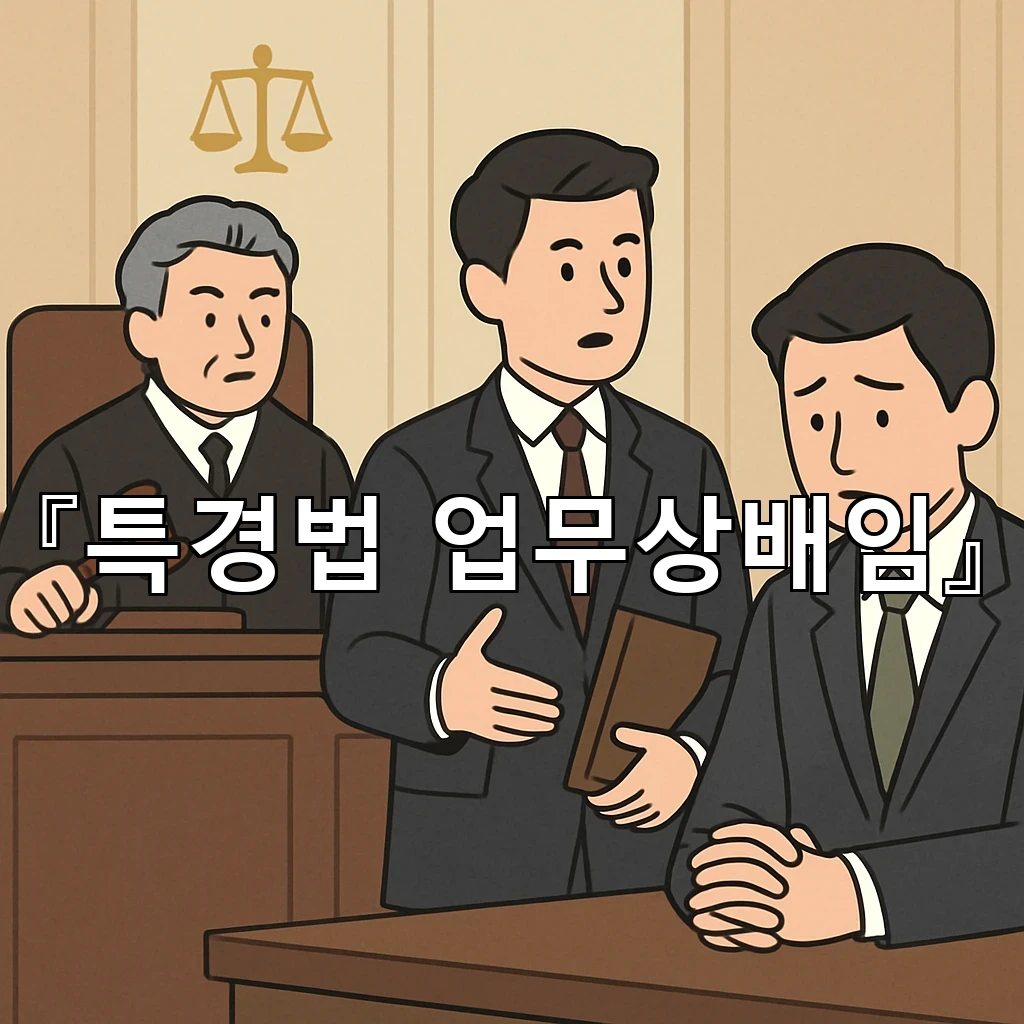 특경법업무상배임 혐의가 제기될 때 진술 방향을 정리하는 기준