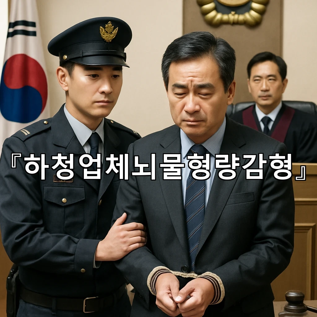 하청업체뇌물형량감형 재판 흐름을 읽는 핵심 쟁점 안내문