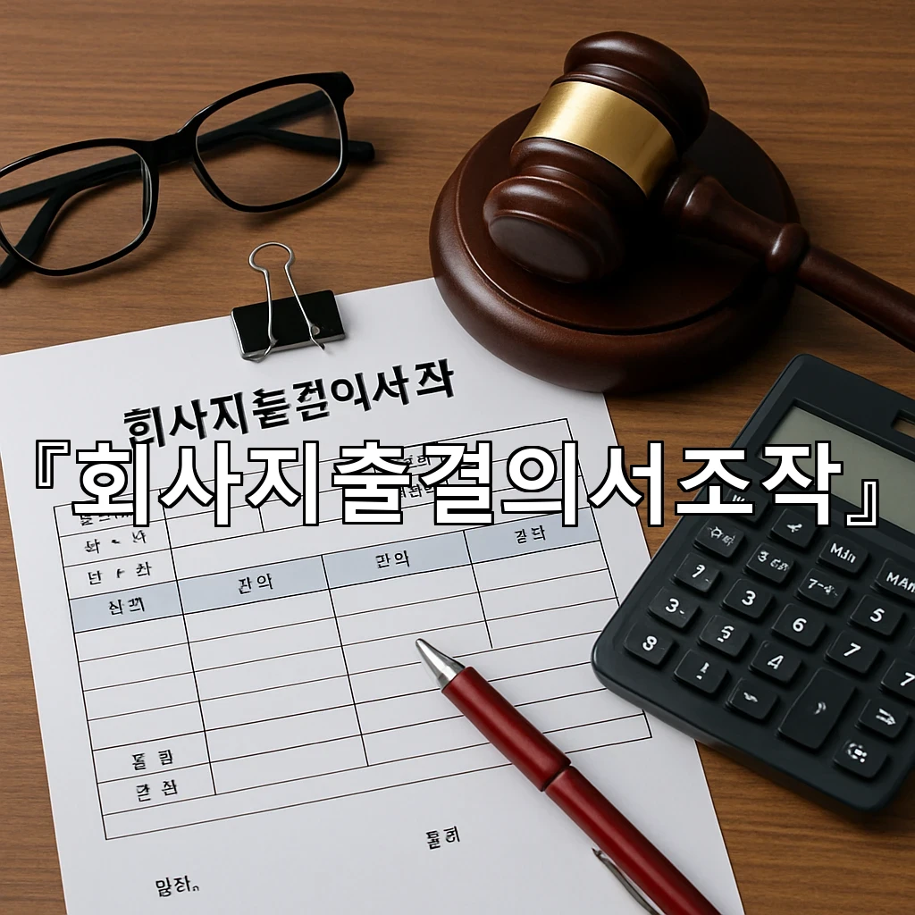 회사지출결의서조작 내부 점검이 필요한 순간을 짚는 기준