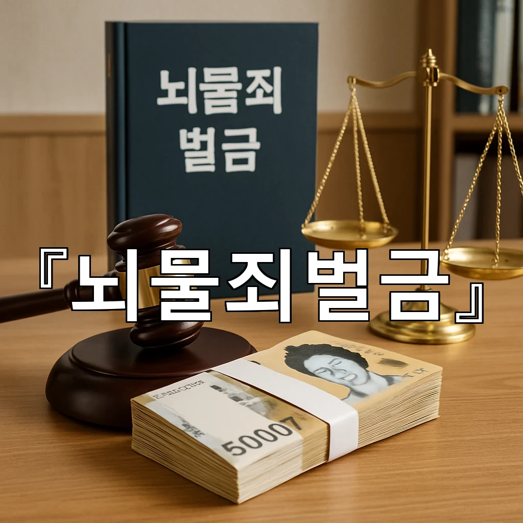 뇌물죄벌금 수위 이해를 돕는 핵심 판단 기준과 실제 흐름
