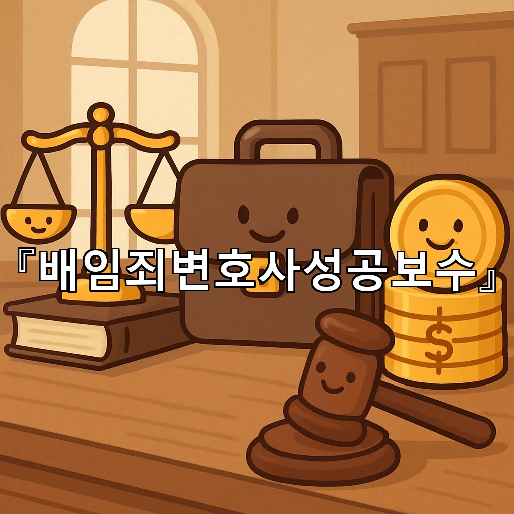 배임죄변호사성공보수 상담 전 알아두면 좋은 핵심 쟁점 정리