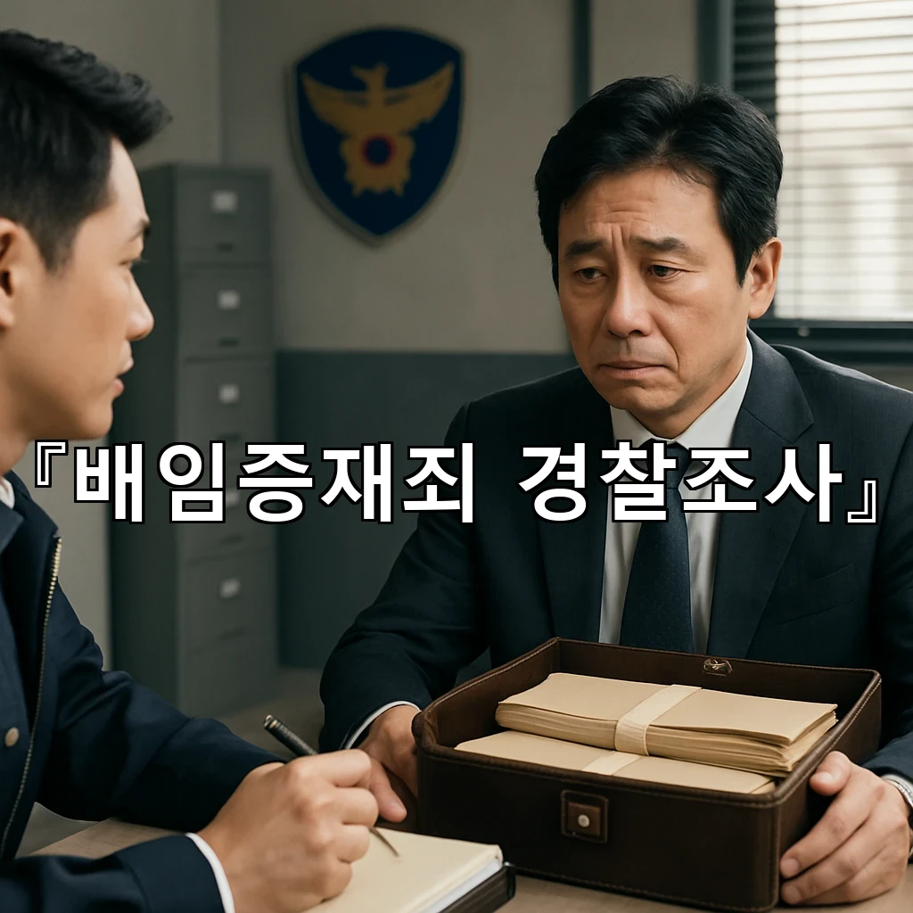 배임증재죄경찰조사 초반 진술이 방향을 바꾸는 순간을 짚어보기