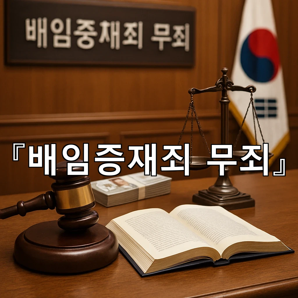 배임증재죄무죄로 이어진 사정이 어떻게 해석되는지 살펴보기