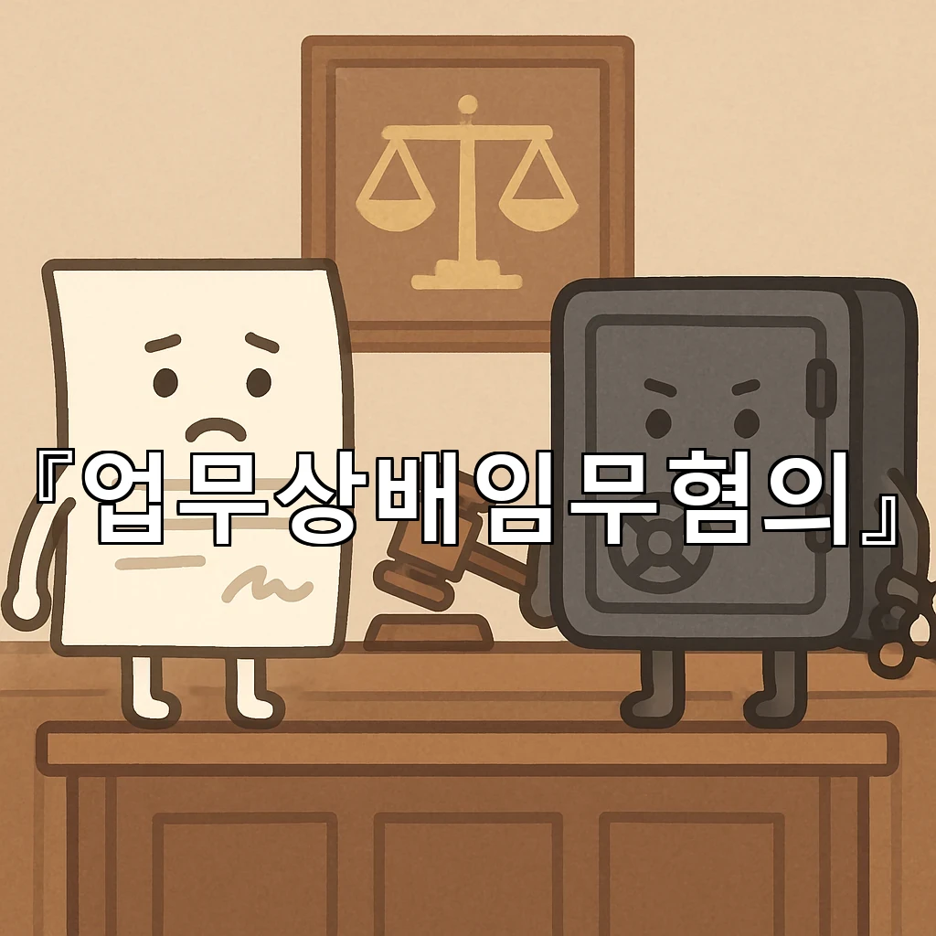 업무상배임무혐의 판단의 흐름과 기록 검토가 중요한 이유