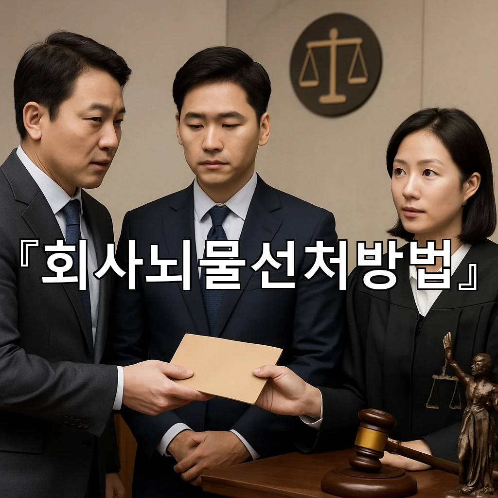 회사뇌물선처방법 실제 진행에서 놓치기 쉬운 판단 포인트