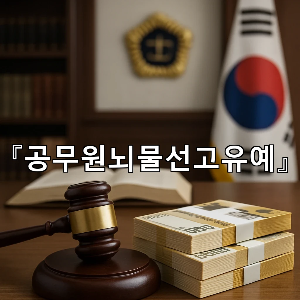 공무원뇌물선고유예 실제 쟁점과 고려 요소를 차분히 살피기