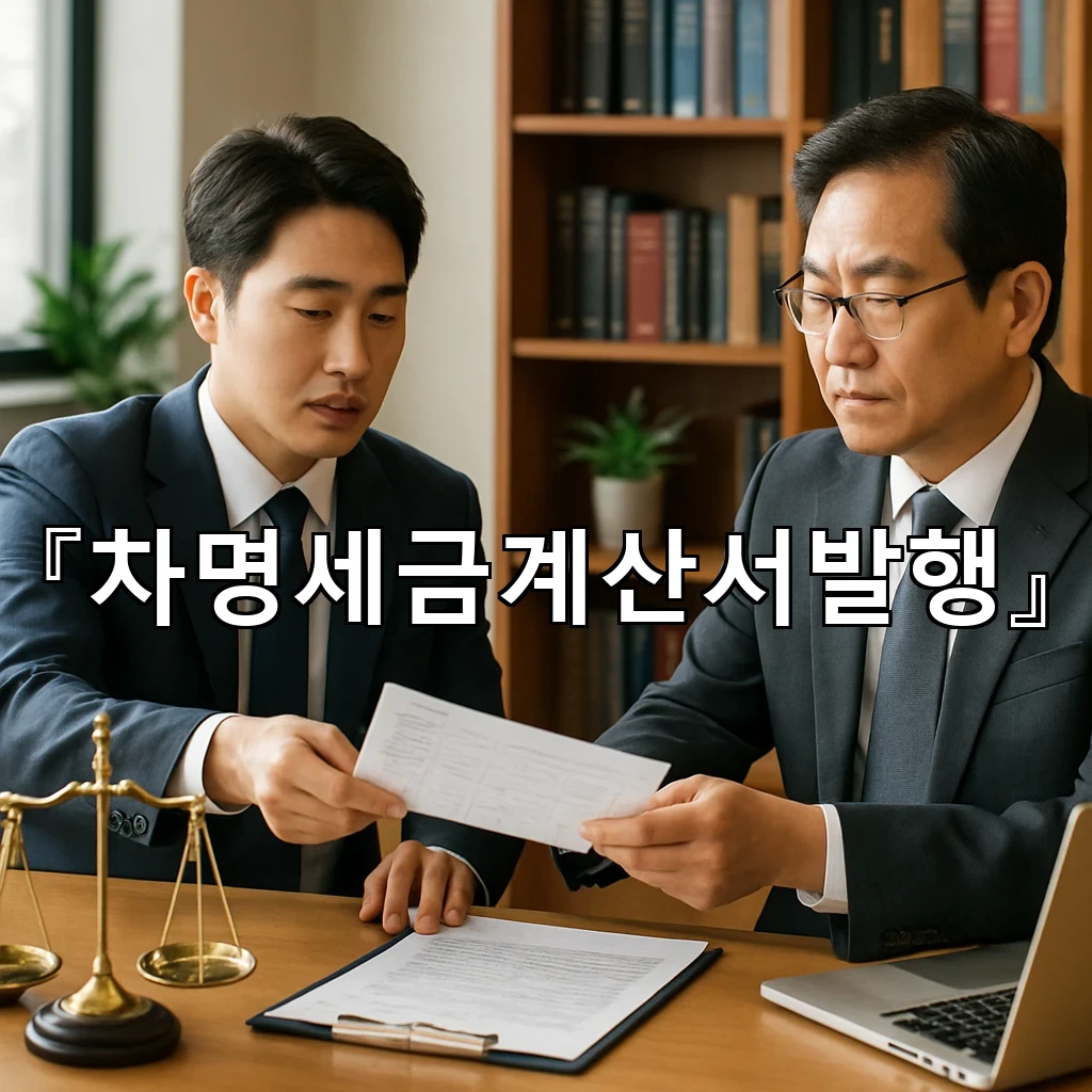 차명세금계산서발행 절차를 처음부터 정리한 실무 기준 안내